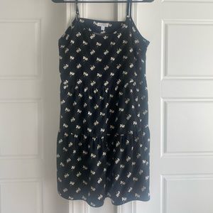 Black daisy dress